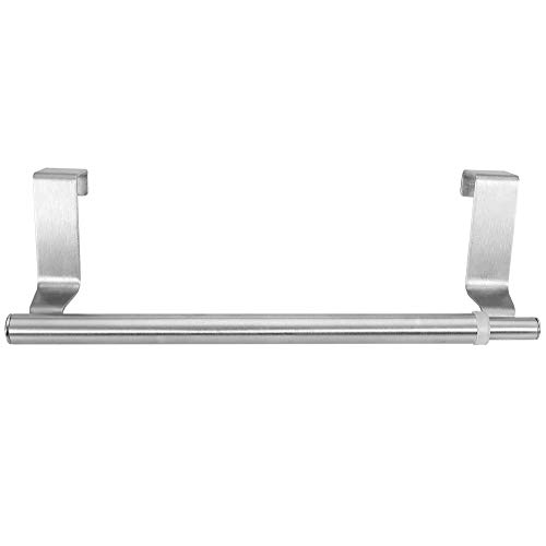 Over The Door Bath Towel Rack, Towel Rack Double Single Bar 30” bar Bedroom Shelf(34 Single) Stainless Steel Retractable Bath (34cm Retractable H
