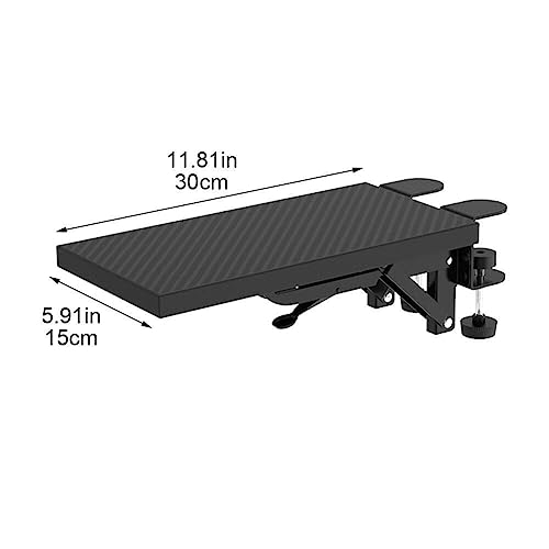 Luxylei Computer Arm Support Ergonomic Adjustable Desk Armrest Sturdy Mouse Arm Support Computer Desktop Extender for Home Office