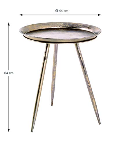 HAKU Möbel coffee table, metal, bronze, Ø 44 x H 54 cm