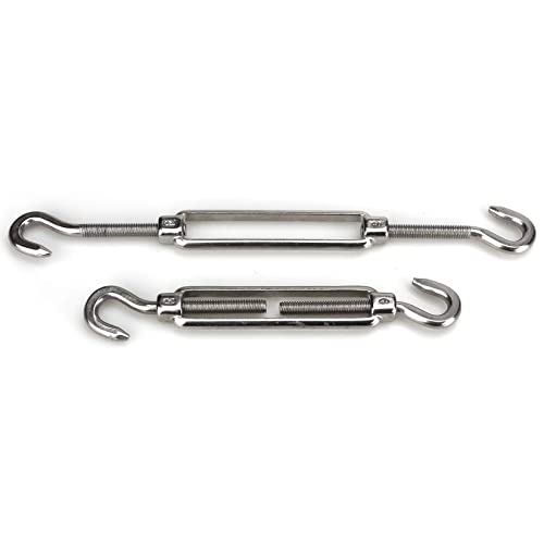 SUPDMZJ Shade Sail Hardware Kit Stainless Steel Awning Mounting Kit for Lawn Garden Patio Deck Outdoor (6") 304 Stainless Steel