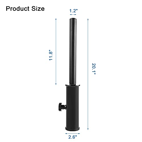 Landmine Handle Attachment for 2-Inch Olympic Barbell, Home Gym Strength Training Equipment, Straight Handle Viking Press Landmine Attachment for