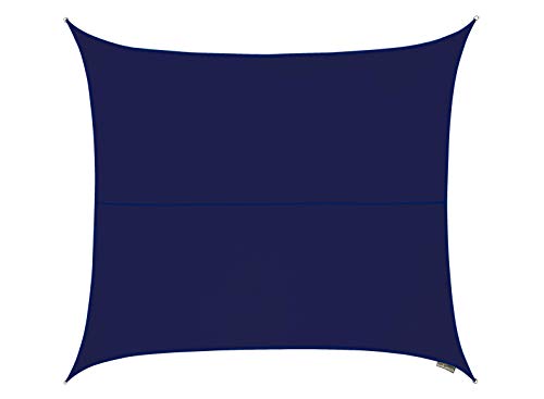 Kookaburra Waterproof Garden Sun Shade Sail Canopy in Blue 98% UV Block (3.6m Square)