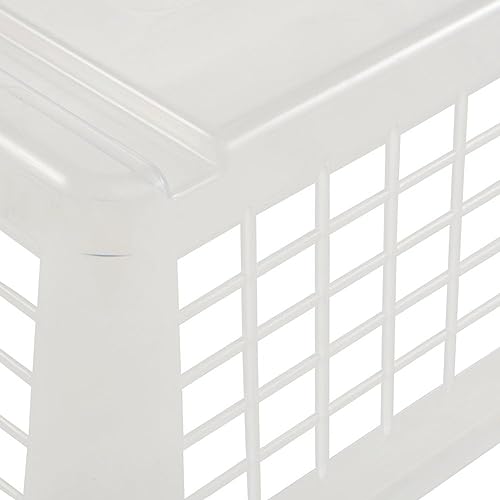 keeeper Storage Basket, Sturdy Plastic (PP), 2.8 Litre, 25 x 17 x 10 cm, Transparent-Natural