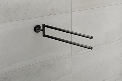 Duravit Starck T Towel Rail, Brass, Matt Black, One Size