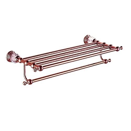 HIGOH Towel Racks, Bathroom Towel Rack Wall Mounted Towel Holder,Bathroom Accessories Towel Rack,Towel Holder,Towel Hanger,Brass Bath Hardware