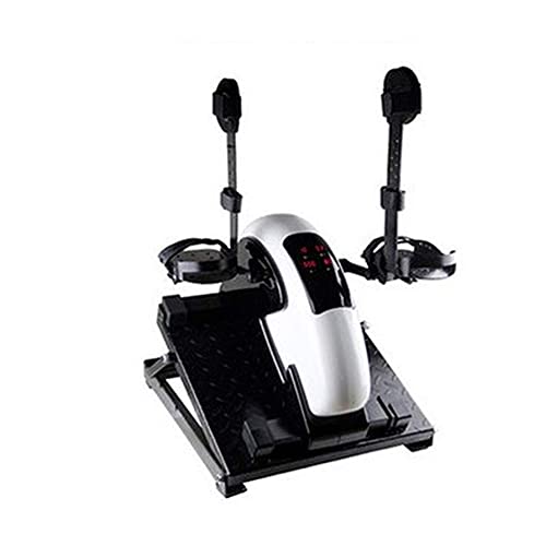 LUNEZY Electric Rehabilitation Exercise Bike Upper Limb Lower Limbs Hand Leg Bicycle Elderly Home Pedal Exerciser Bike, Resistance Adjustable (C)