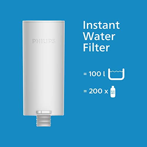 Philips Water Instant Water Filter - 3L Capacity, 1L/min Fast Flow, USB-C Rechargable