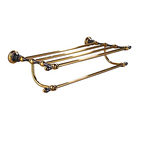 HIGOH Towel Racks, Bathroom Towel Rack Wall Mounted Towel Holder,Bathroom Accessories Solid Brass Towel Rack,Towel Holder,Bathroom Shelf,Bath Har