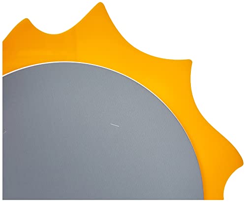Mungai Mirrors 30cm Happy Sun Acrylic Mirror, Silver, 14