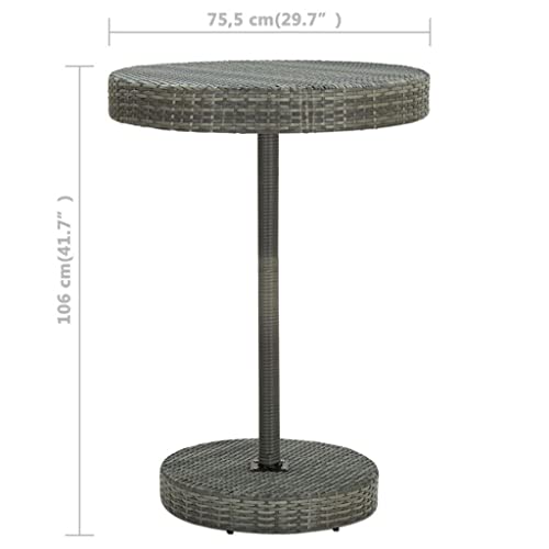 TJLSS 5 Piece Patio Bar Set With Cushions Poly Rattan Stylish Garden Bar Set Easy To Clean (Color : A, Size : Taille unique)