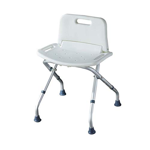Bath Stools,Foldable Height Adjustable Shower Bench Seat Bath Lift Chair for Old People Bathroom Bath Chair with Backrest