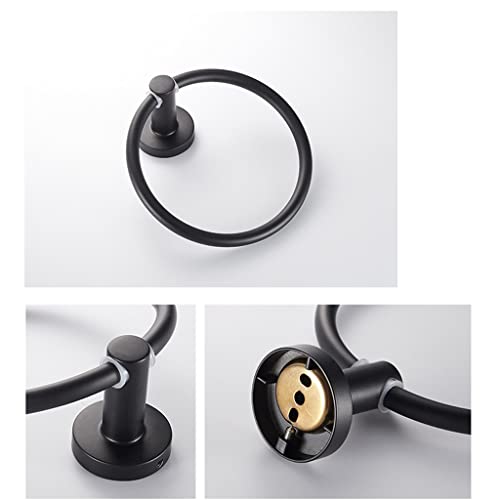 HIGOH Towel Racks,Bath Towel Holder,Bathroom Hand Towel,Towel,Bathroom Towel Rack,Towel Hanging Towel Rail,Round Stainless Steel Hand Towel Holde