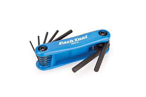 Park Tool AWS10 Fold-Up Hex Wrench Set 1.5-6 mm,Blue