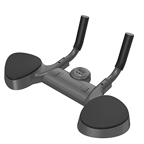 BETRAM Smart Plank Trainer, Portable Plank Abdominal Muscle Trainer, Multi-Function Timing Trainer with Timer, Home Fitness Equipment, Black whit