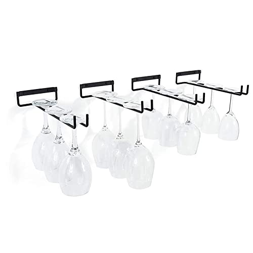 KTSCFS Metal Holder Rack Useful 30cm Wine Rack Glass Holder Hanging Bar Shelf Kitchen/Restaurant Wine Glass Storage Bottle Hold