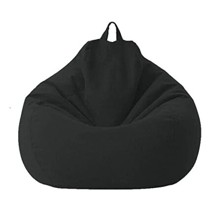 Highdi Bean Bag No Filler, Gaming Beanbag Chair Cover for Kids Adult Without Filling Highback Comfortable Lazy Sofa Beanbag Soft Toy Storage Bean