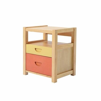 N/A Bedside Table Solid Wood Simple Bedroom Bedside Cabinet ,Small Mini Storage Cabinet Multifunctional Locker