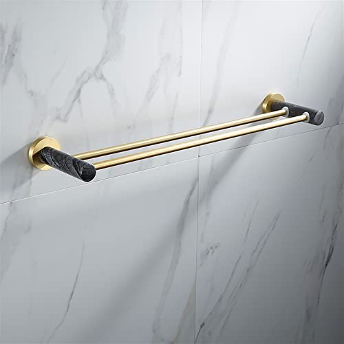 HIGOH Towel Racks,Towel Rail for Bathroom,Brushed Towel Bar Wall Mounted Bathroom Accessory Towel Holder Rod Hand Towel Holder/Single Rod Towel R