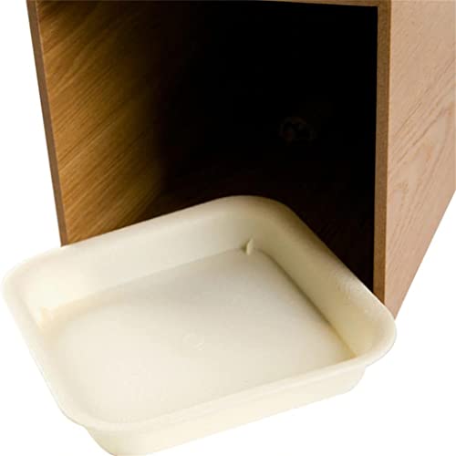 SBSNH Wooden Umbrella Stand Organizer Freestanding Home Corridor Entrance Storage Umbrella Bucket