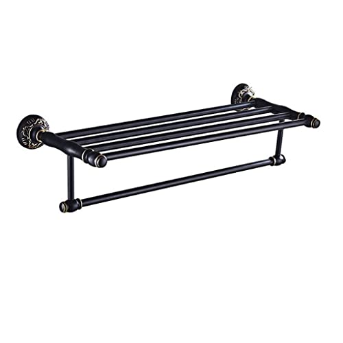 HIGOH Towel Racks,Bathroom Towel Rack Wall Mounted Towel Holder,Bathroom Accessories Aluminum Carved Bath Hardware Towel Rack,Towel Holder,And Ba