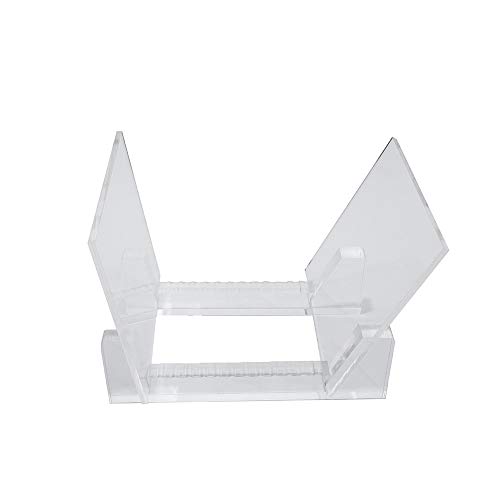 Hudson Hi-Fi Desktop Vinyl Record Album Storage Display Stand and Holder - Cessna Black - Featuring Sustainably Sourced Pine & Flame Polished Acr