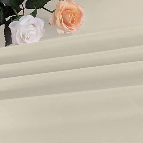 Fitable Square Table Cover Outdoor and Indoor Tablecloth - Washable Waterproof Wrinkle Free Table Cloth with Zipper and Umbrella Hole for Spring/