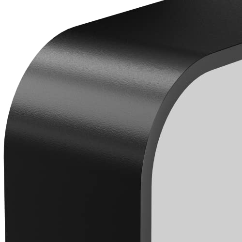 LOAAO 20X30 Inch Black Metal Framed Bathroom Mirror for Wall, Matte Black Bathroom Vanity Mirror Farmhouse, Large Rounded Rectangle Mirror, Anti-