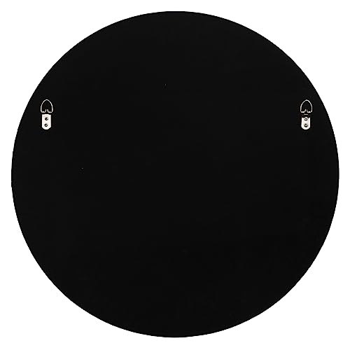 Ruomeng Round Wall Mirror Crystal Crush Diamond Mirror for Home Décor Accent Mirror for Bathroom, Entryway and Bedroom, 24"