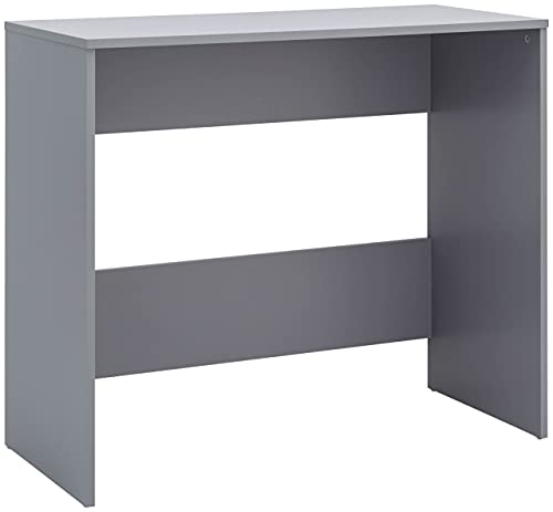 GFW Wooden Office Desk for Home & Office, Wood, Grey, 39.6 x 90 x 76.5 cm
