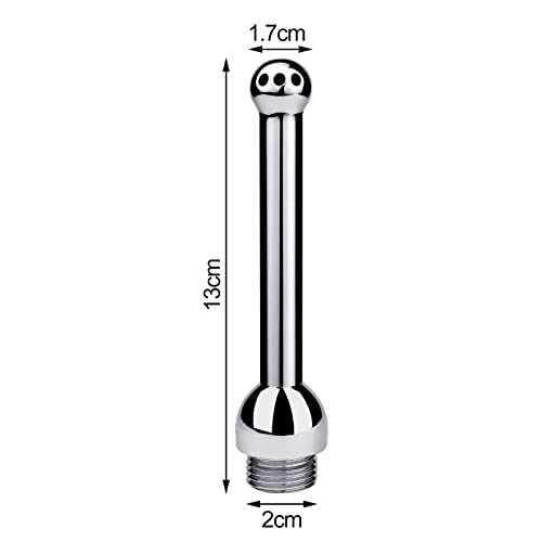 Shower Douche Nozzle Shower Cleaning System Bathing Shower Head Attachments Set with 3 Holes Both for Men and Women 1 Shower Heads + Velvet Carry