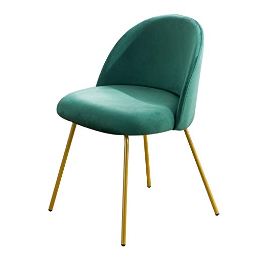 Modern Kitchen Dining Room Chairs Velvet Dining Chair Soft Seat And Back Velvet Living Room Chairs with Sturdy Metal Legs Kitchen Chairs (Color :