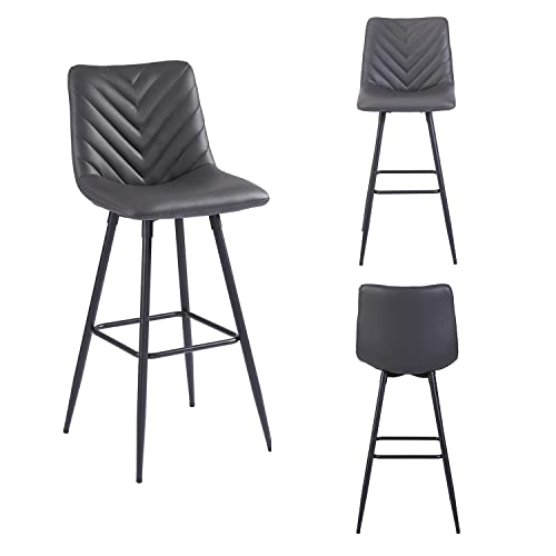 PS Global Venice Barstool Luxurious Faux Leather Upholstery Elegant Barstool For Breakfast Bar, Counter, Kitchen and Home Barstool, Quality Mater