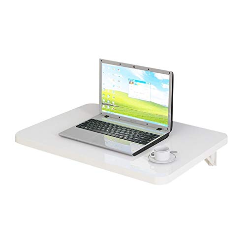 LXXSH Wall-Mounted Table, Drop-Leaf Table, Floating Table Space Saving Hanging Table for Study, Bedroom, Bathroom or Balcony, Folding Table