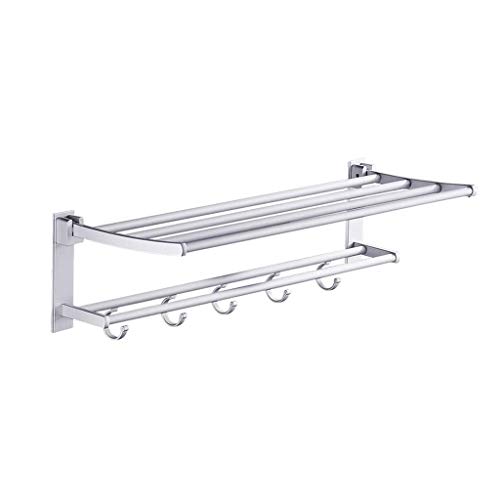 N/A Towel Bar Stainless Steel Rustproof Bathroom Storage Organizer Hanger Wall Mount Contemporary Style