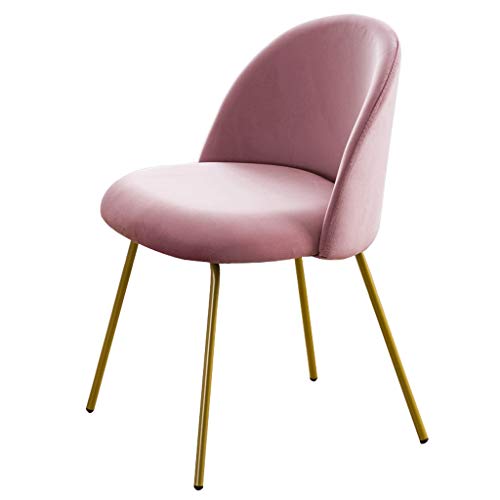 Modern Kitchen Dining Room Chairs Velvet Dining Chair Soft Seat And Back Velvet Living Room Chairs with Sturdy Metal Legs Kitchen Chairs (Color :
