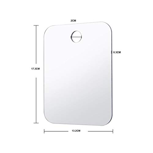 Lurrose 2Pcs Shower Shaving Mirror Lightweight Portable Fog Free Mirror Wall Hanging Small No Fog Makeup Mirror for Women Men