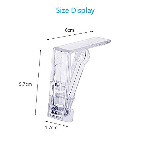 HAKOTOM 12pcs Clear Plastic Table Cloth Clips Table Cover Clamp Portable Tablecloth Holders for Home Picnic Outdoor BBQ Wedding DIY Party Hotel R