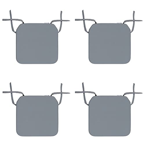 Indoor & Outdoor Chair Cushions - Water Resistant Seat Chair Pads - Best for Garden Kitchen Dining Patio Office - 1 x Seat Pad - BEIGE - 40x40x4.