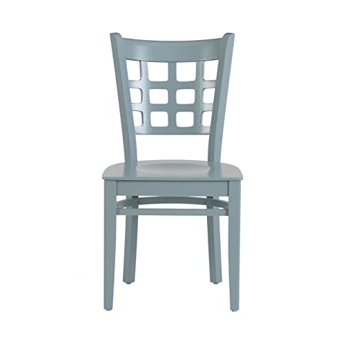 Linon Vanna Dining Side Chair, Solid Beechwood, Slate