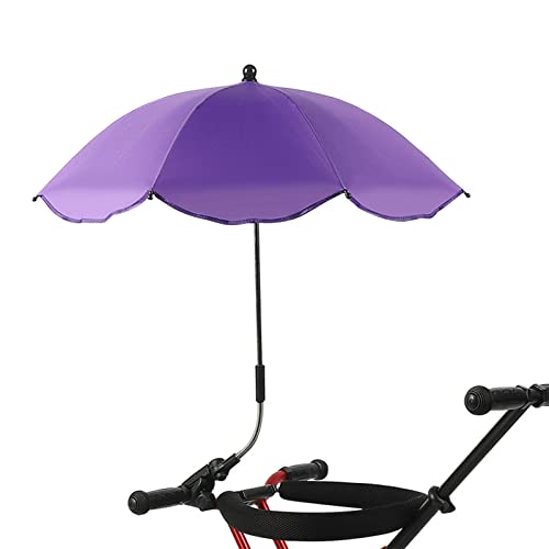 RXMORI Beach Chairs Umbrella, Portable Outdoor Umbrella, Windproof Sunshade, Universal Golfs Carts Rainproof Wheelchairs Accessories for Beach, S
