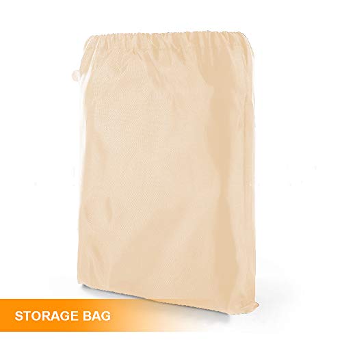 FOUNDOVE Patio Lounge Bench Covers Waterproof, Garden Loveseat Furniture Protection Cover, Wind-resistant Sofa Couch Chair Cover with Drawstring