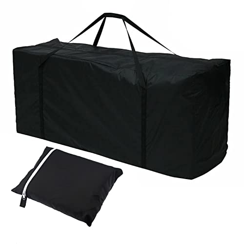LIROPAU Garden Furniture Cushion Storage Bag, Heavy Duty Rip Proof 210D Oxford Fabric Outdoor Waterproof Storage Bag, Handbag Carry Case Organise