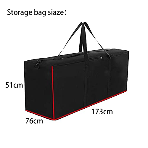 Garden Cushion Storage Bag Large Outdoor Set Cushion Carrying Bag Furniture Cover Storage Bags Waterproof Dustproof With Handles and Zipper Chris