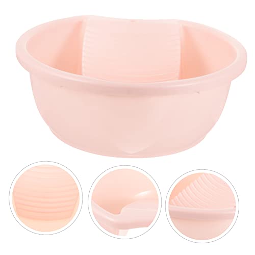 Kisangel Baby Wash Basin Student Household Plastic Pink Laundry Tub