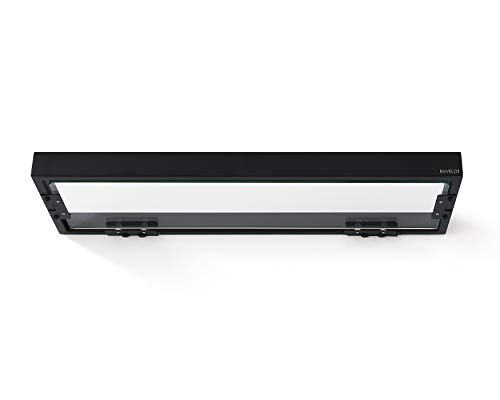 BUVELOT Glass Shelf for Bathroom, 20.47 Inch Large Glass Bathroom shelf, 8mm Extra Thick Tempered Clear Glass Shelves Modern Rectangular,Matte Bl