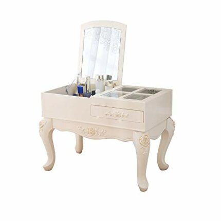 DINGZZ Window Dressing Table Multi-function Makeup Cabinet Mini Bedroom Dressing Table European Small Simple