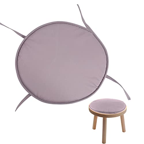 MOVKZACV Round Bistro Circular Chair Cushion With Ties Seat Pads For Dining Chairs Kitchen Garden Italian Fabric Removable Cover Indoor Outdoor S