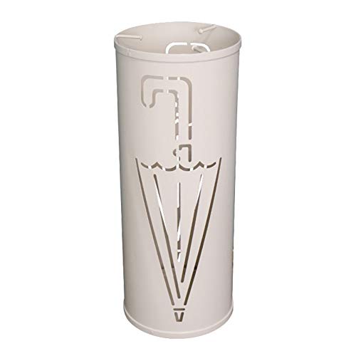 OUSIKA Umbrella Stands,Simple Umbrella Bucket Holder - Japanese Style Umbrella Stand Metal Iron Storage Racks with 3 Hooks - for Umbrellas, Walki