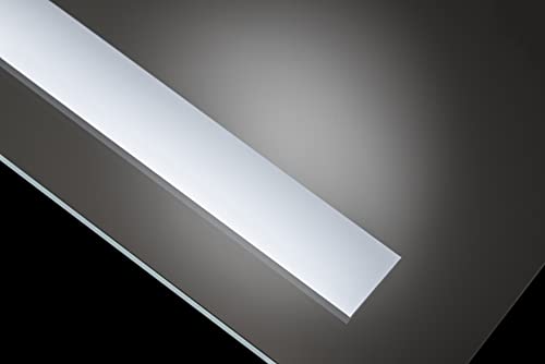 Croydex Halington Hang 'N' Lock Illuminated Rectangular Mirror with LED Lights