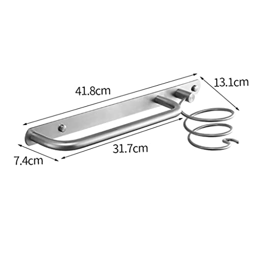 RSOCHS Multifunctional Wall Mount Collection Rack Hair Dryer Holder Stainless steel rack